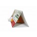 Calendário de Mesa com porta cartão Papel Supremo 300g plastificação FR 8,36x17,5cm 4x0 cores 500 unid.
